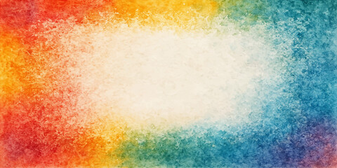 Abstract colourful watercolour texture background with vintage art and paint elements