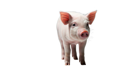 Studio Portrait of a Young Pig