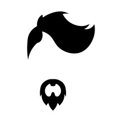 Illustration of Man Hairstyle.