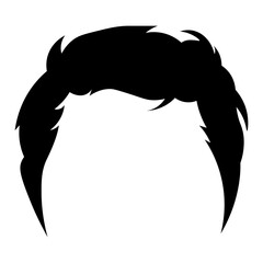 Illustration of Man Hairstyle.