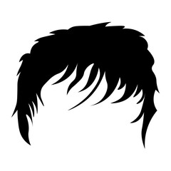 Illustration of Man Hairstyle.