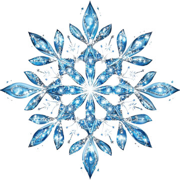 AI Image Snowflake symmetrical crystalline beauty intricate ice pattern delicate artistic
