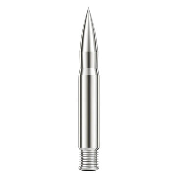 AI Image Chrome projectile against black backdrop symbolizes power, precision and underlying