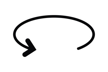 round and rotate arrow icon, 90 180 360 degree round and rotate arrow icon.