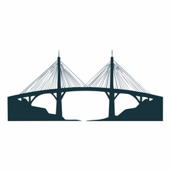 Fototapeta premium bridge vector icon design