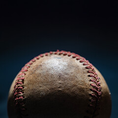 Old Baseball Background with Copy Space