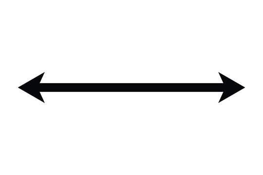 Double Sided Arrow icon, two sided arrow icon, double arrow icon, vector illustration.