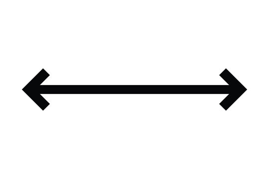 Double Sided Arrow icon, two sided arrow icon, double arrow icon, vector illustration.