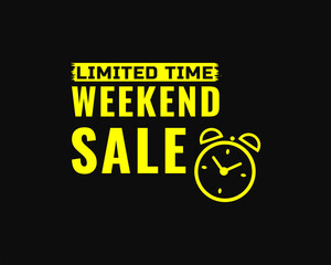 limited time weekend sale background