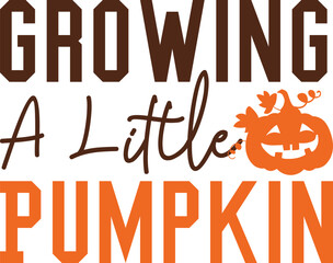 Growing A Little Pumpkin