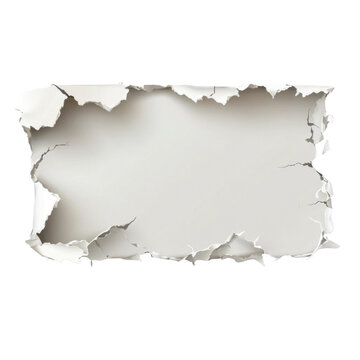AI Image A deconstructed paper rectangle with jagged edges against a stark black backdrop offering