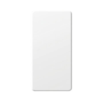 AI Image A pristine white rectangular object with rounded corners against a stark black backdrop