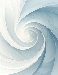 Layered paper spiral abstract
