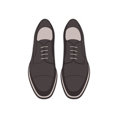 Brown Leather Oxford Shoes 