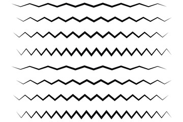 zig zag line icon, seamless zig zag line background.