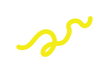 squiggle wave and wavy curve thin line icon, abstract wave line icon.