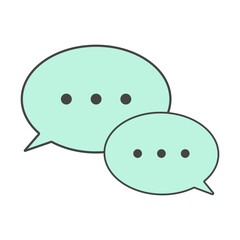 チャットや会話を表す吹き出しマーク