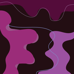 design vector art abstract background, cover style purple line curves