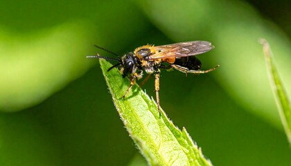 Bee on leaf