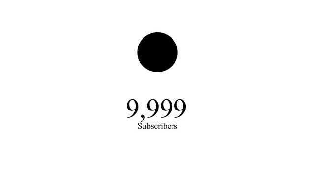 Only a few subscribers left! Celebrate reaching 10k subscribers on your YouTube channel with a festive confetti animation. This 4K quick subscriber count animation counts up to 10k subscribers
