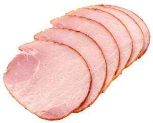 sliced ham isolated PNG Cutout