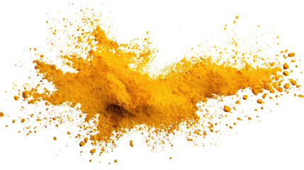 Turmeric Powder Spice isolated on transparent background Remove png, Clipping Path, pen tool