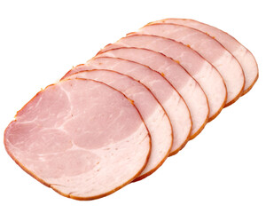 sliced ham isolated PNG Cutout
