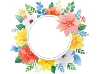 Floral Text Frame