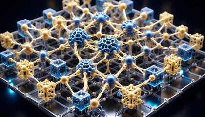 "Intricate Technological Lattice Structure"