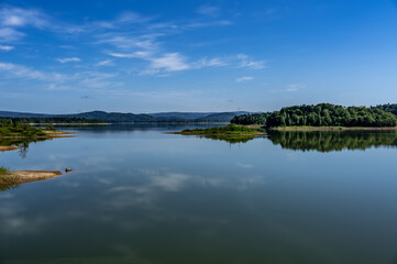 Lake Shumarinai on a Calm Day with Glassy Reflections