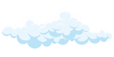 Realistic Smoke Cloud on Transparent Background