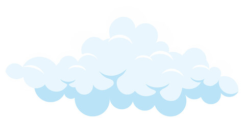 Realistic Smoke Cloud on Transparent Background