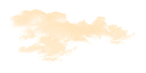 Realistic Smoke Cloud on Transparent Background