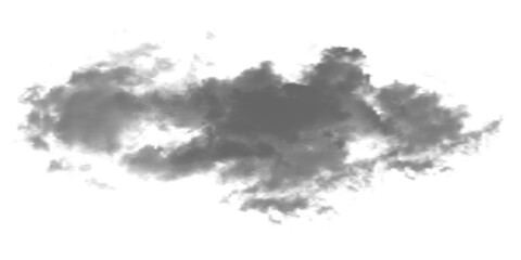 Realistic Smoke Cloud on Transparent Background