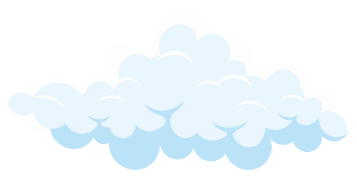Realistic Smoke Cloud on Transparent Background