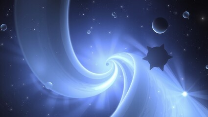 Fototapeta premium Mystical Cosmic Swirling Vortex