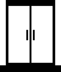 Window vector, clip art, and symbol. Flat design of window concept and simple design