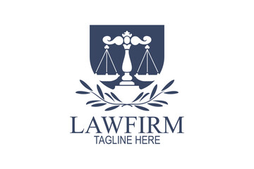 law firm logo vector illustration. suitable for lawfirm logo.