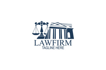 law firm logo vector illustration. suitable for lawfirm logo.