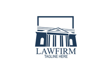 law firm logo vector illustration. suitable for lawfirm logo.