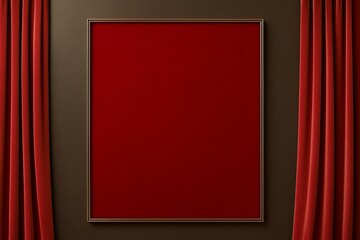 クラシック赤ベルベットのインテリア壁