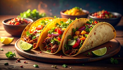 Delicious Tacos Plated