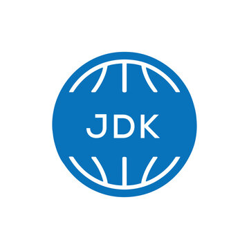 JDK Basketball Icon Logo. JDK Design for Sports Team, Club, and Athletic Branding. JDK Best Icon.

