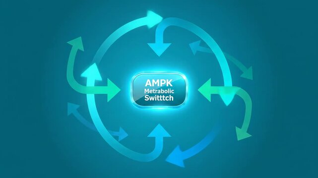 Radial Routes - Network Arrows Settle into Clockwise Order Around a Central AMPK Switch