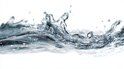 water splash isolated on white