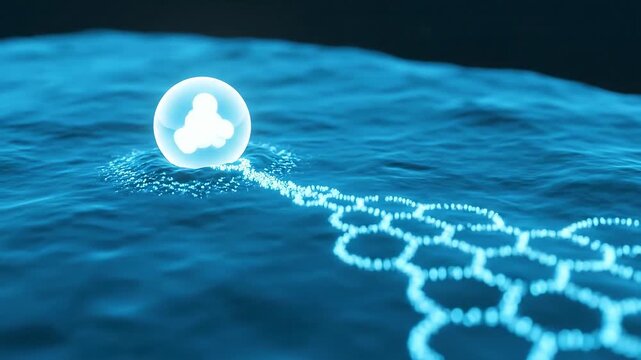 Docking Spark - Single NAD? Bead Lands at Receptor; Lattice Lights Trace the Membrane