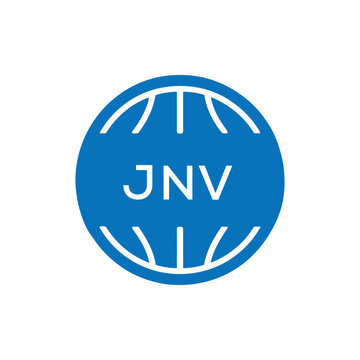 JNV Basketball Icon Logo. JNV Design for Sports Team, Club, and Athletic Branding. JNV Best Icon.
