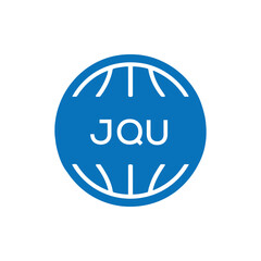 JQU Basketball Icon Logo. JQU Design for Sports Team, Club, and Athletic Branding. JQU Best Icon.
