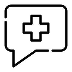 Obraz premium medical bubble icon