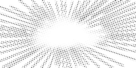 abstract halftone background with rays